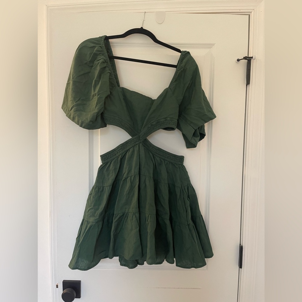 Free People Green Mini Dress